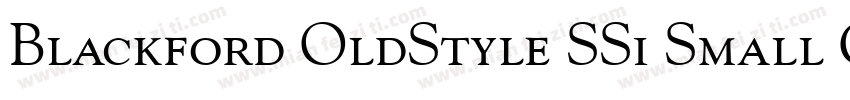 Blackford OldStyle SSi Small Caps字体转换